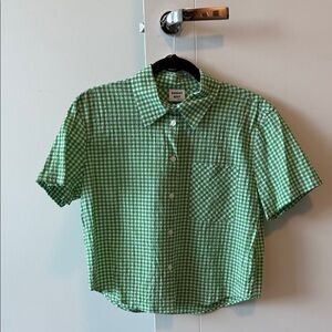 Sunday Best Green Checkered Women’s Shirt